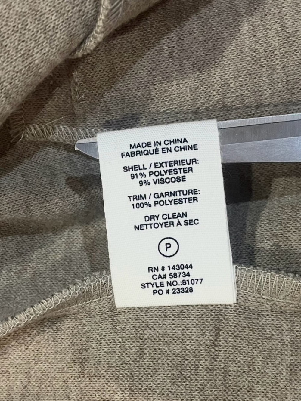 Anthropologie Avec Les Filles Relaxed Zip Front Shacket Oatmeal Felted Jacket S - Picture 9 of 9